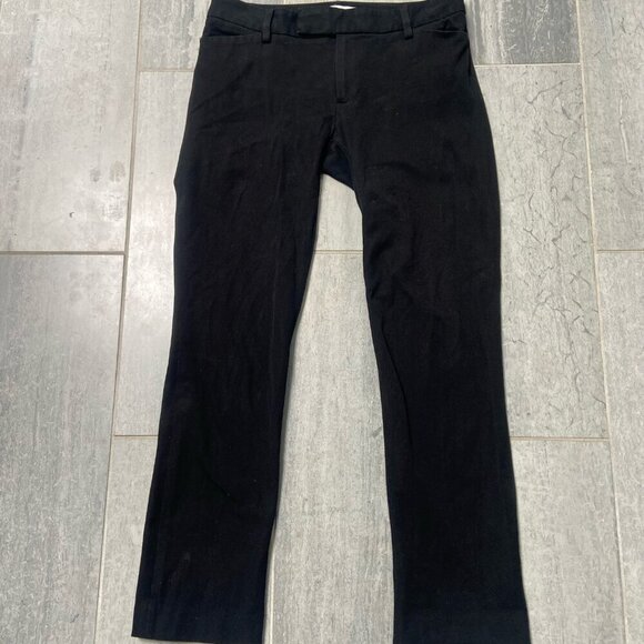 GAP Slim Cropped Two-Way Stretch Ankle Low-Rise Pants Black Size 0 - Picture 3 of 13